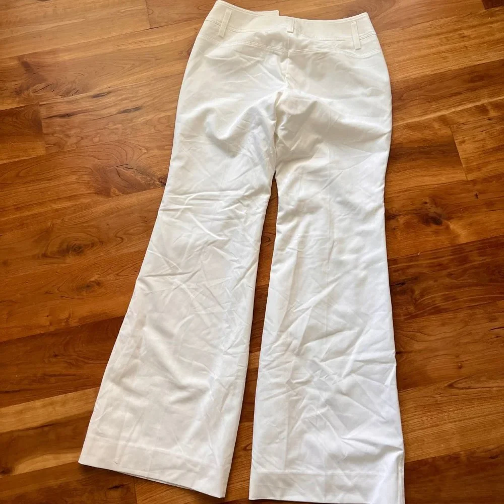 The Limited wide leg/flare white dress pants/trousers - Picture 3 of 3